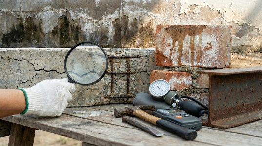 "Imagem sobre patologia das construções".