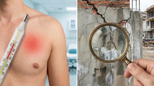 Assim como febre é sintoma de infecção, fissuras e manchas são sintomas de que sua edificação precisa de atenção.